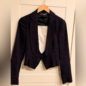 Dolce & Gabbana Elegant Black Blazer